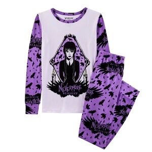 Wednesday Adams Family Girls‎ Pajamas 2pc Set